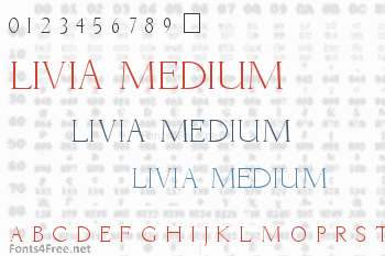 Livia Medium Font