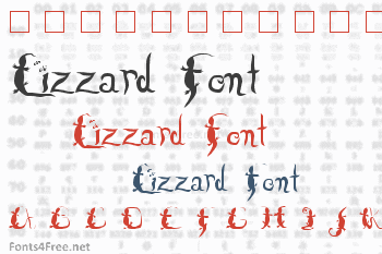 Lizzard Font