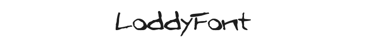 LoddyFont Font Preview