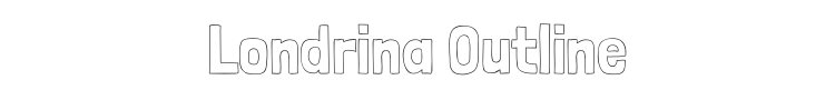 Londrina Outline Font Preview