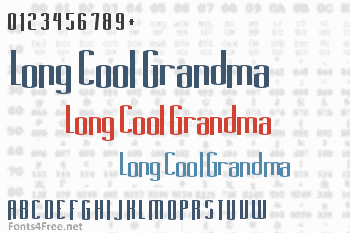 Long Cool Grandma Font