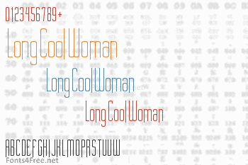 Long Cool Woman Font