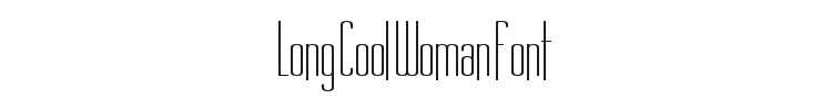 Long Cool Woman Font Preview