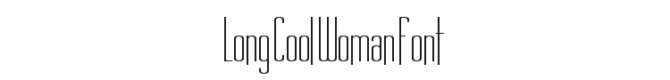 Long Cool Woman Font