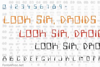 Look Sir, Droids Font