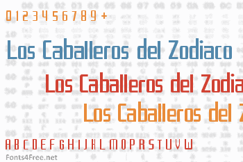 Los Caballeros del Zodiaco Font