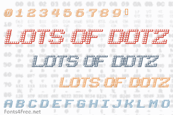 Lots of Dotz Font