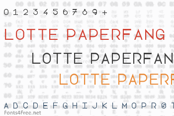 Lotte Paperfang Font