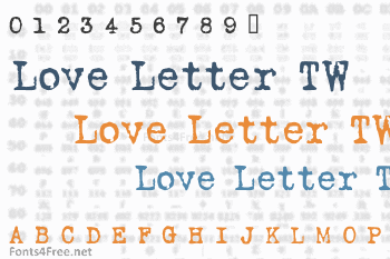 Love Letter TW Font