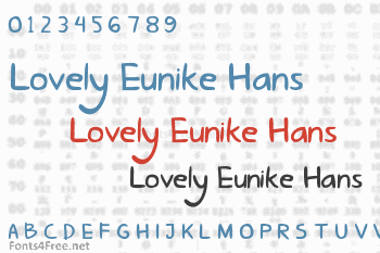 Lovely Eunike Hans Font