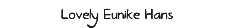 Lovely Eunike Hans Font