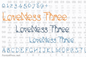 LoveNess Three Font