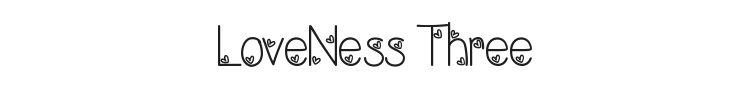 LoveNess Three Font Preview
