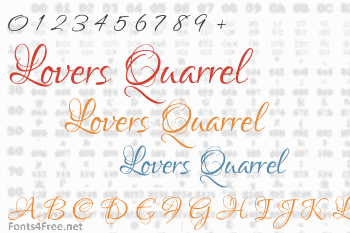 Lovers Quarrel Font