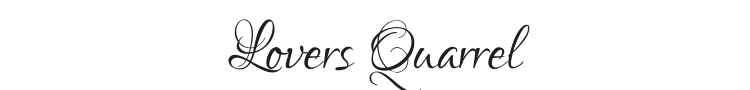 Lovers Quarrel Font