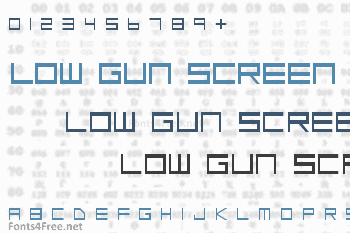 Low Gun Screen Font