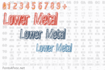 Lower Metal Font