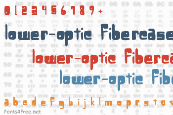 Lower-Optic Fibercase Font