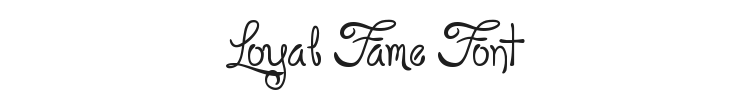 Loyal Fame Font Preview