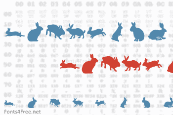 LP Rabbits 1 Font