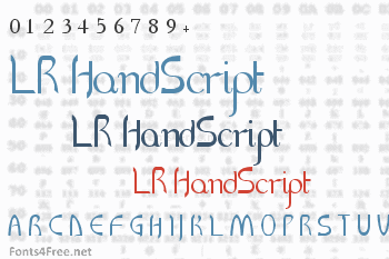LR HandScript Font