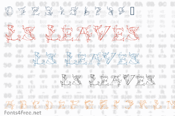 LS Leaves Font