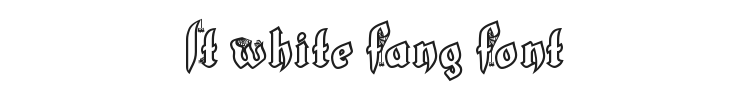 LT White Fang Font