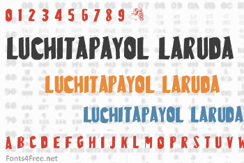 LuchitaPayol LaRuda Font