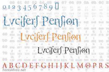 Lucifers Pension Font