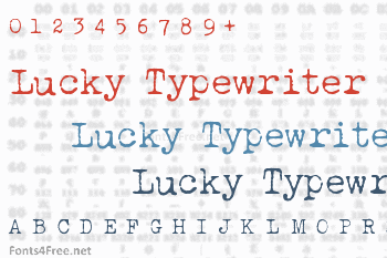 Lucky Typewriter Font