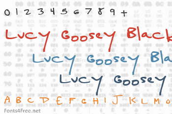 Lucy Goosey Black Font