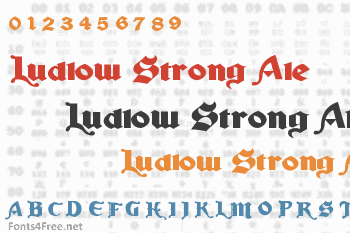 Ludlow Strong Ale Font