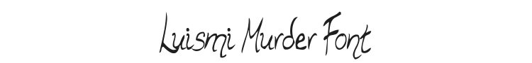 Luismi Murder Font Preview