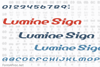 Lumine Sign Font