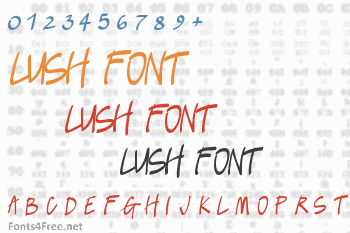 Lush Font