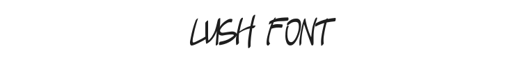 Lush Font Preview