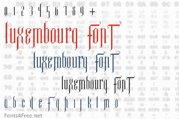 Luxembourg Font