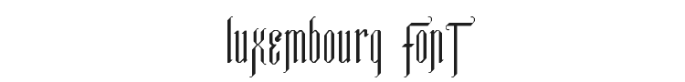 Luxembourg Font Preview