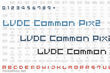 LVDC Common Pix2 Font