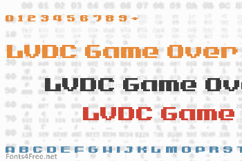 LVDC Game Over Font