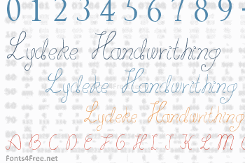 Lydeke Handwrithing Font