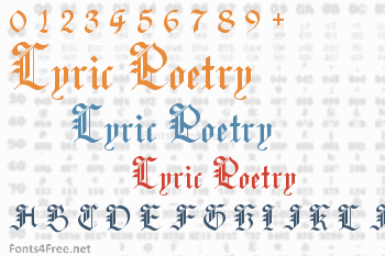 Lyric Poetry Font