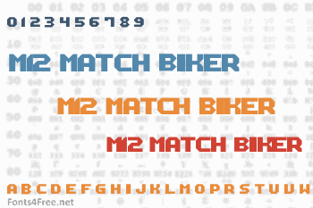 M12 Match Biker Font