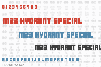 M23 Hydrant Special Font