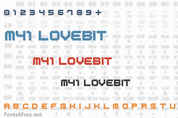 M41 Lovebit Font
