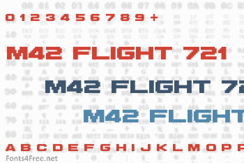 M42 Flight 721 Font