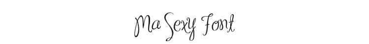 Ma Sexy Font Preview