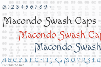 Macondo Swash Caps Font