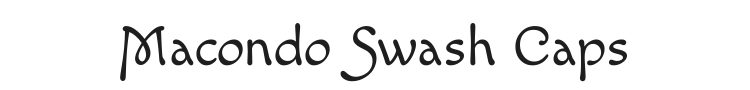 Macondo Swash Caps Font Preview