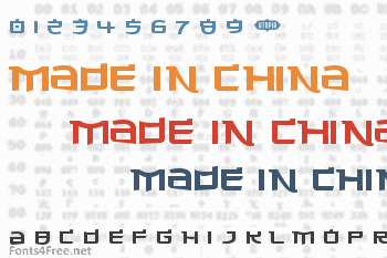 Made in China Font